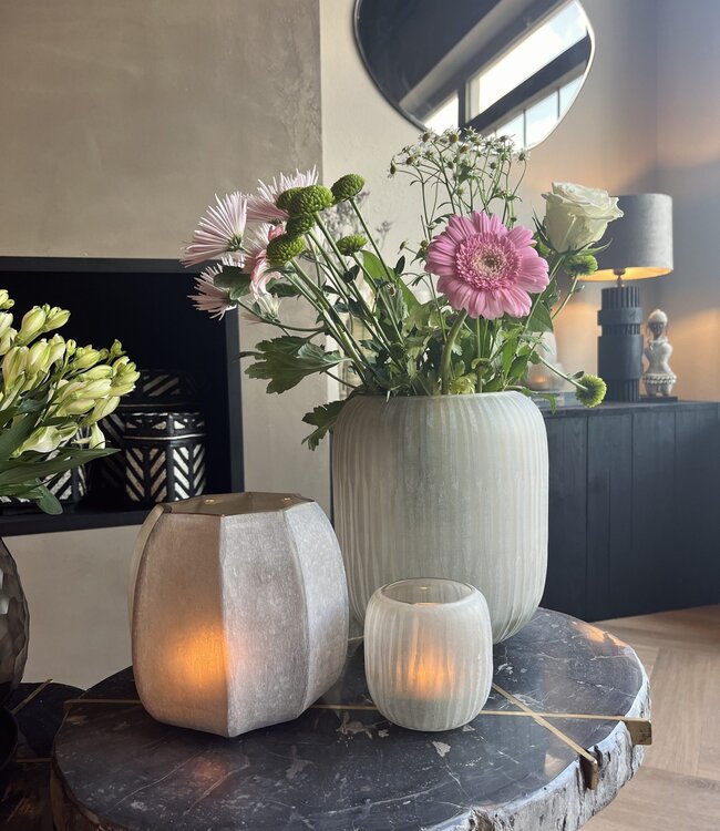 Bombyxx Windlicht Onyx | Smoke | 2 Maten