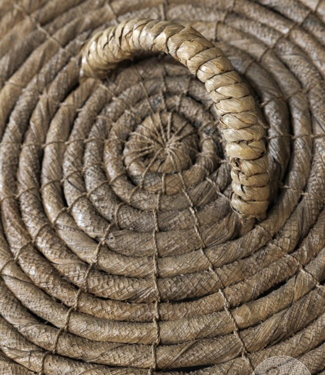 Be-Uniq Wasmand Met Deksel Rotan Riet H60xB45xD45 Cm