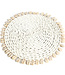 Bazar Bizar De Seagrass Shell Pannenonderzetter - Wit