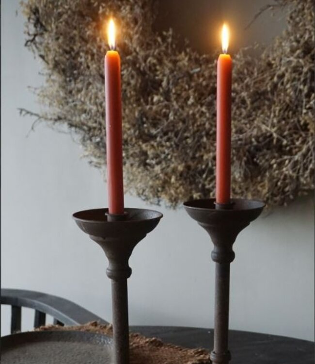 Countryfield Kandelaar Kolby | Roest | S | H31,5 x D14 cm