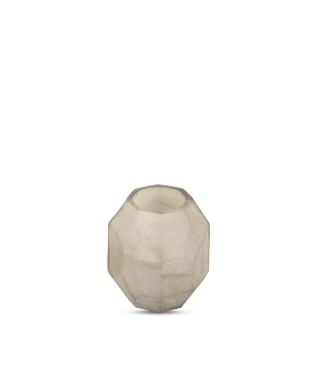 Bombyxx Windlicht Bungil | Frosted Smoke | H11,5 x D10 cm