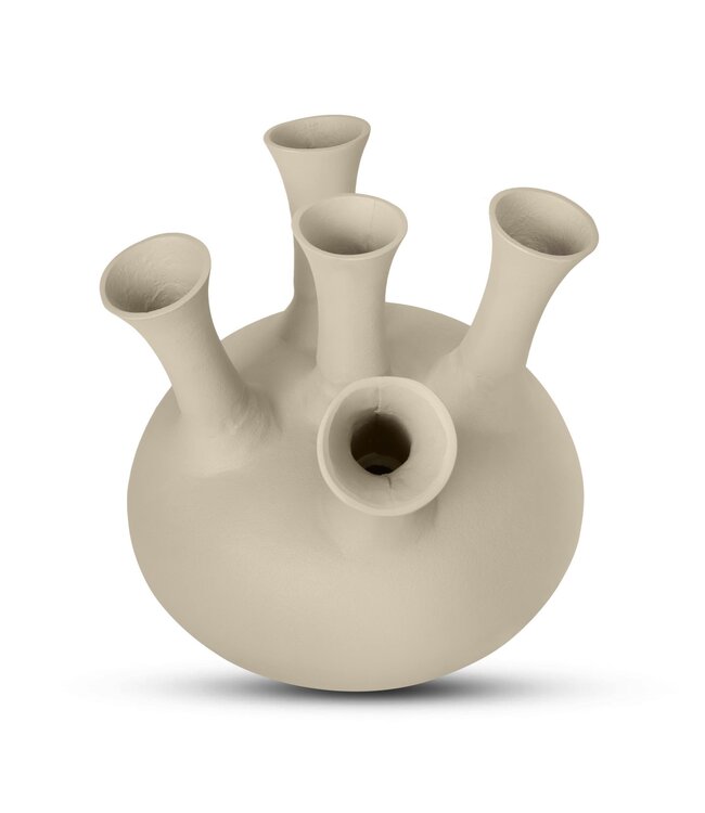 Bombyxx Toetervaas | 5 Monden | Sand | H32 x D34 cm