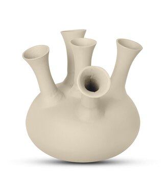 Bombyxx Toetervaas | 5 Monden | Sand | H32 x D34 cm