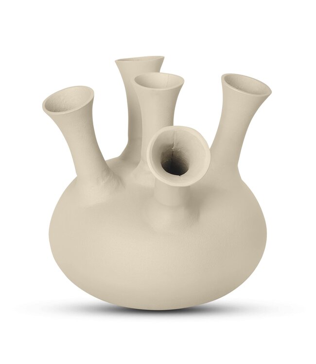 Bombyxx Toetervaas | 5 Monden | Sand | H32 x D34 cm