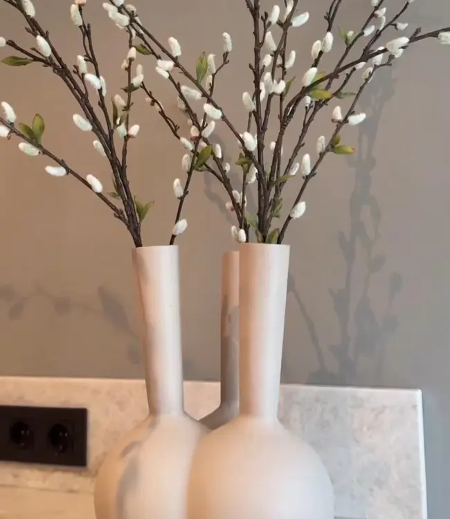 Bombyxx Toetervaas | 3 Monden | Sand | Small | H24 x D22 cm