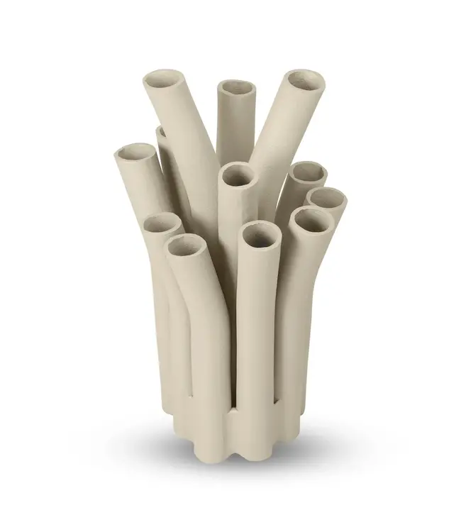 Bombyxx Toetervaas | 12 Monden | Sand | H45 x D26 cm