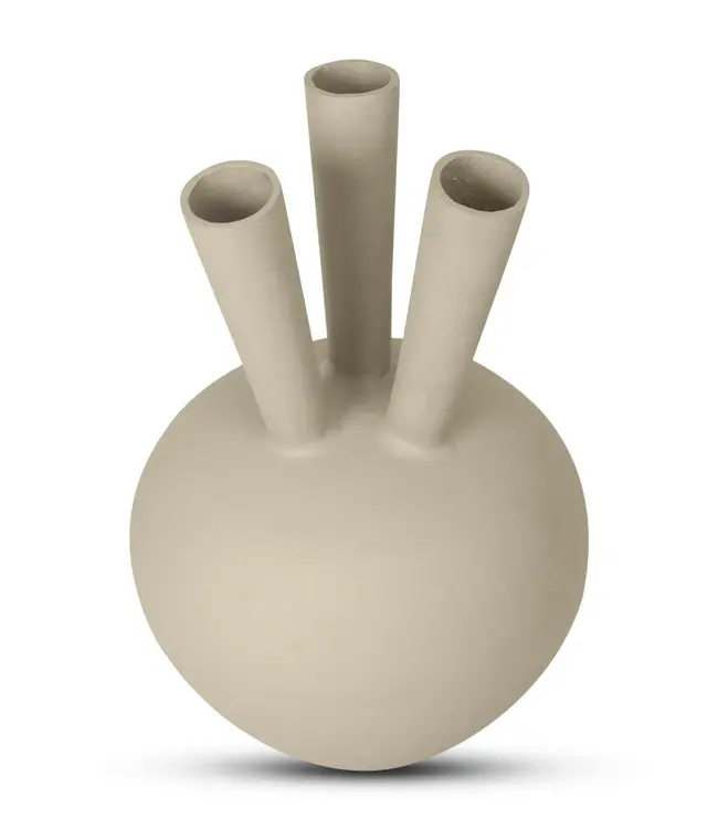 Bombyxx Toetervaas | 3 Monden | Ovaal | Sand | H46 x D30 cm