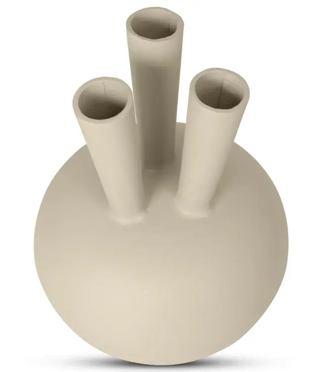 Bombyxx Toetervaas | 3 Monden | Ovaal | Small | Sand | H39 x D26 cm