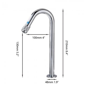 Rene Houtman Koudwater Fonteinkraan | Chroom | H21 cm