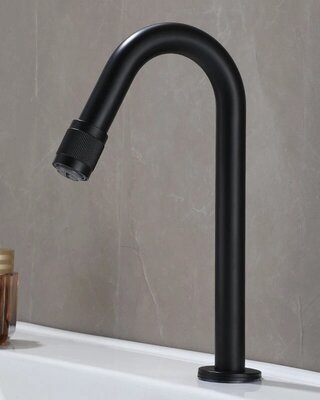 Rene Houtman Koudwater Fonteinkraan | Zwart | H21 cm