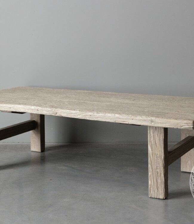 Be-Uniq Oude Houten Salontafel | China | H41 x B137 x D62 cm
