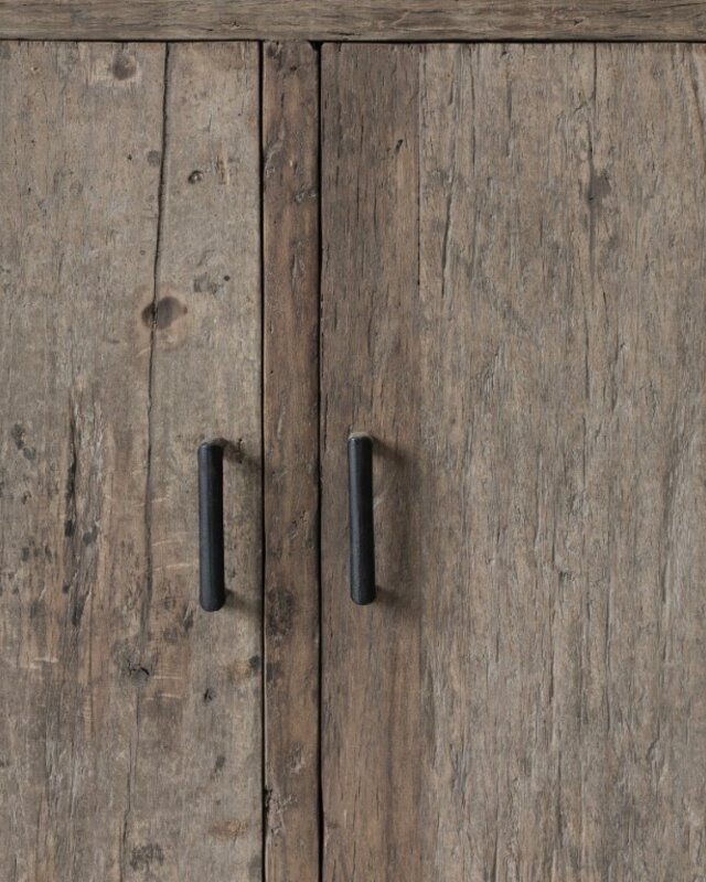 Be-Uniq Dressoir | Oud Hout | Ovaal | H85 x B175 x D45 cm