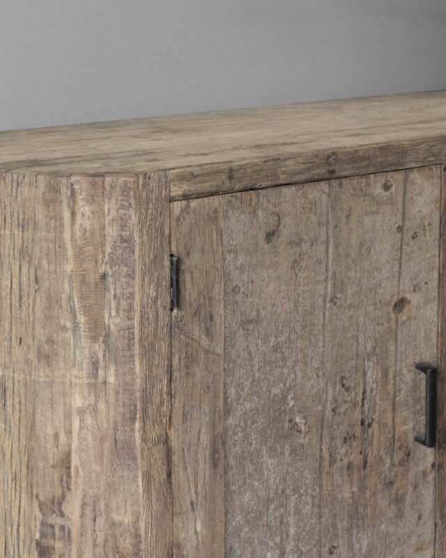 Be-Uniq Dressoir | Oud Hout | Ovaal | H85 x B175 x D45 cm