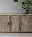 Be-Uniq Dressoir | Oud Hout | Ovaal | H85 x B175 x D45 cm