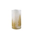 PTMD LED kaars Met Print | Goud | L | H15 x D7,5 cm