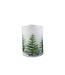 PTMD D kaars Met Print | Groen | S | H10 x D7,5 cm