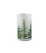 PTMD LED kaars Met Print | Groen | M | H12,5 x D7,5 cm
