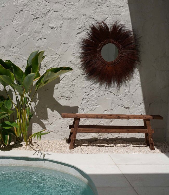 Bazar Bizar De Prachtige Rustieke Bank - Natuurlijk - 150x22x50 cm