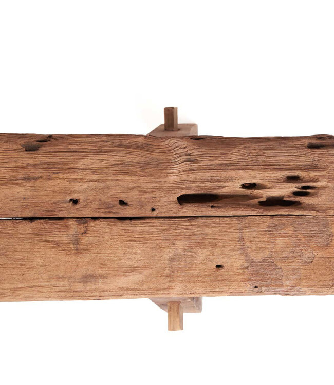 Bazar Bizar De Prachtige Rustieke Bank - Natuurlijk - 150x22x50 cm