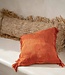 Bazar Bizar De Raffia Kussenhoes Rechthoekig - Natuurlijk - 35x100"