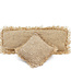 Bazar Bizar De Raffia Kussenhoes Rechthoekig - Natuurlijk - 35x100"