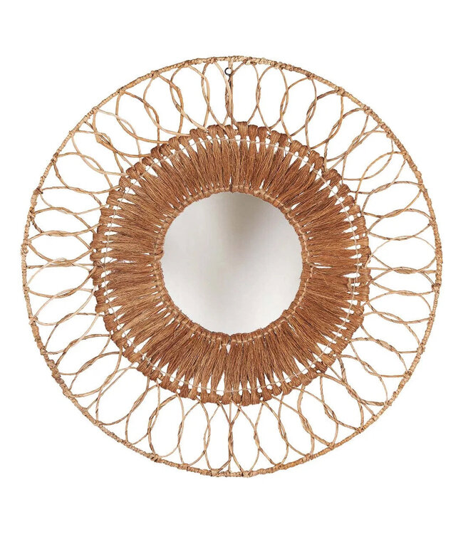 Bazar Bizar Spiegel Montezuma | Natuurlijk | D80 cm