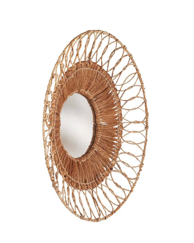 Bazar Bizar Spiegel Montezuma | Natuurlijk | D80 cm