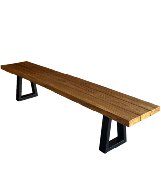 Bazar Bizar Bankje | Ijzeren Onderstel | Natuurlijk | 280 cm