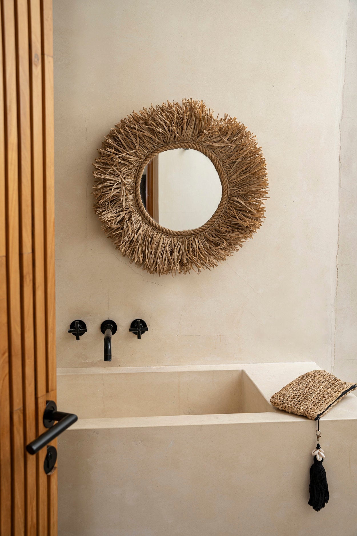 Bazar Bizar Haiti Mirror | Naturel | Ø 28
