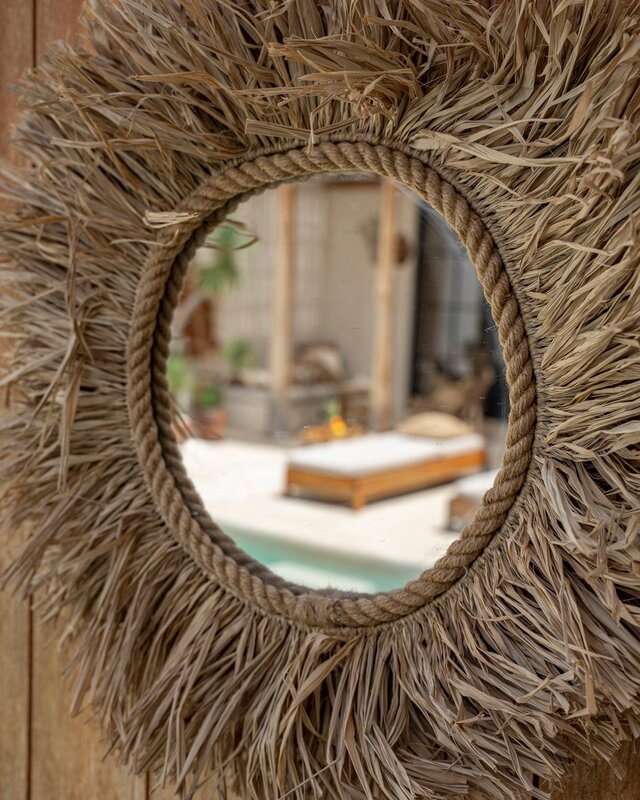 Bazar Bizar Haiti Mirror | Naturel | Ø 28