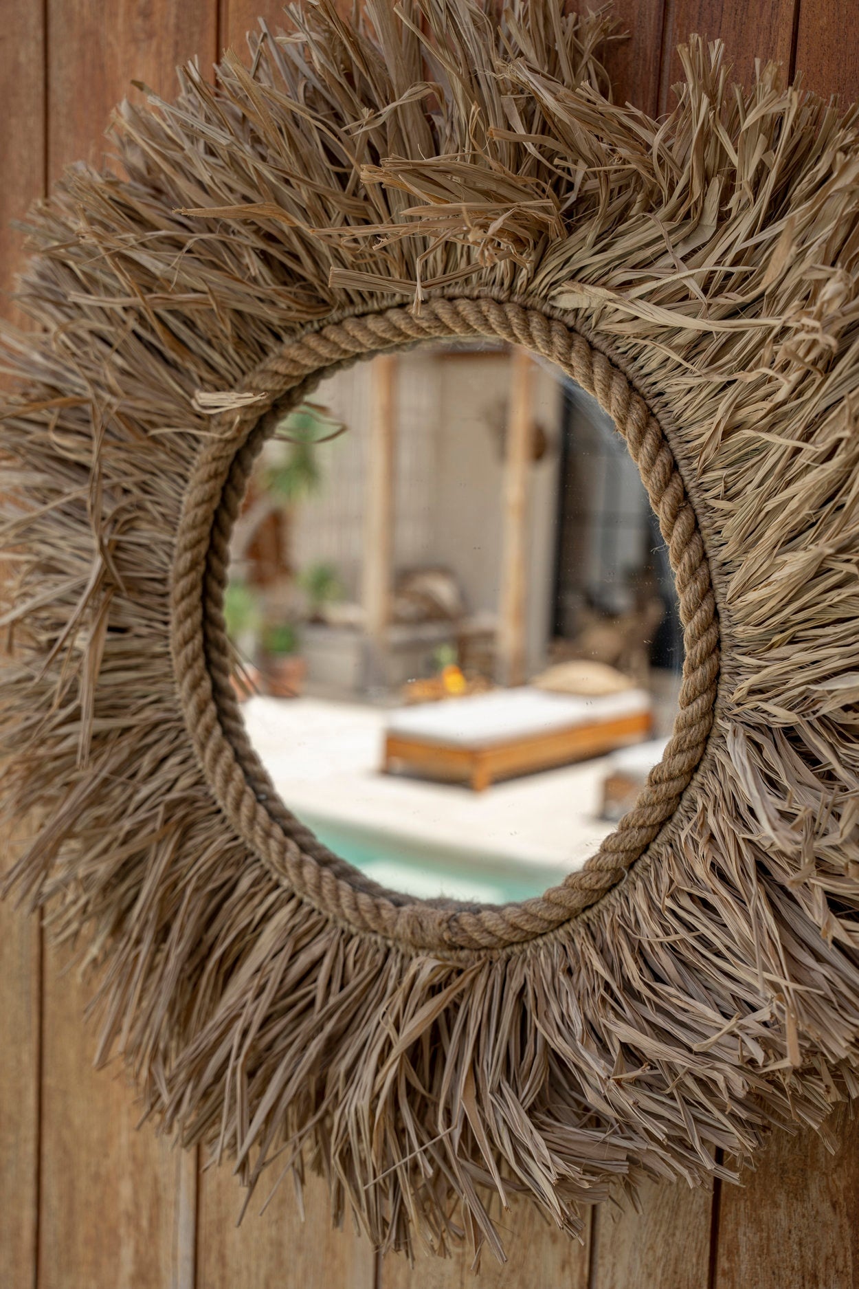 Bazar Bizar Haiti Mirror | Naturel | Ø 28