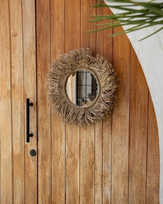 Bazar Bizar Haiti Mirror | Naturel | Ø 28