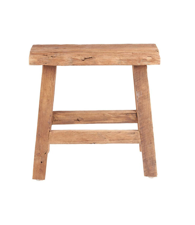 Bazar Bizar De Fab Rustieke Kruk - Natuurlijk - 50x22x50 cm