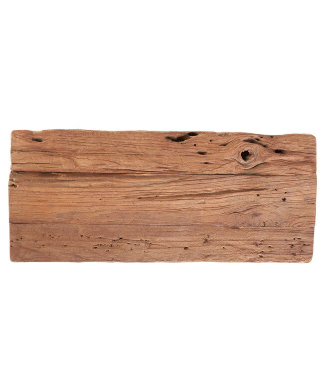 Bazar Bizar Rustieke Kruk | Natuurlijk | 50 x 22 x 50 cm