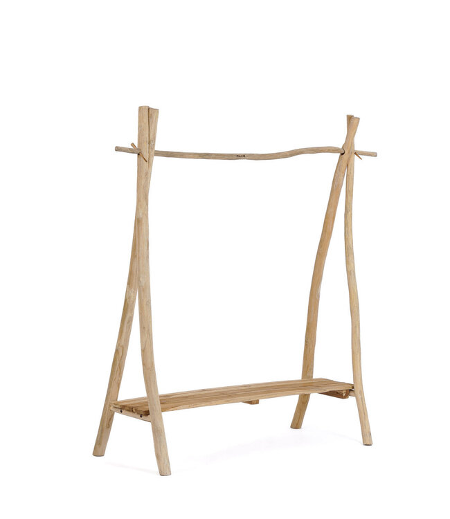 Bazar Bizar Kledingrek | Natuurlijk | L120 x B50 x H150 cm