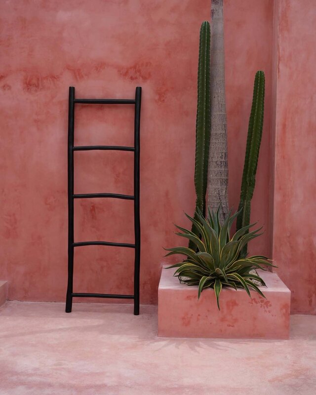 Bazar Bizar Ladder | Tulum | Zwart | L53 x B4 x H165 cm