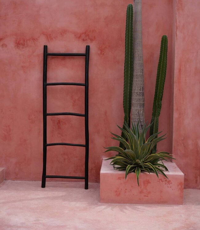 Bazar Bizar Ladder | Tulum | Zwart | L53 x B4 x H165 cm