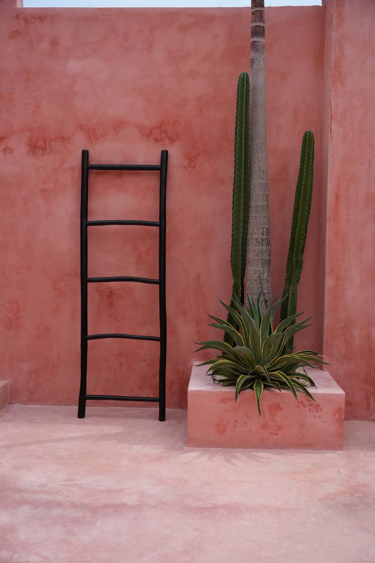 Bazar Bizar Ladder | Tulum | Zwart | L53 x B4 x H165 cm