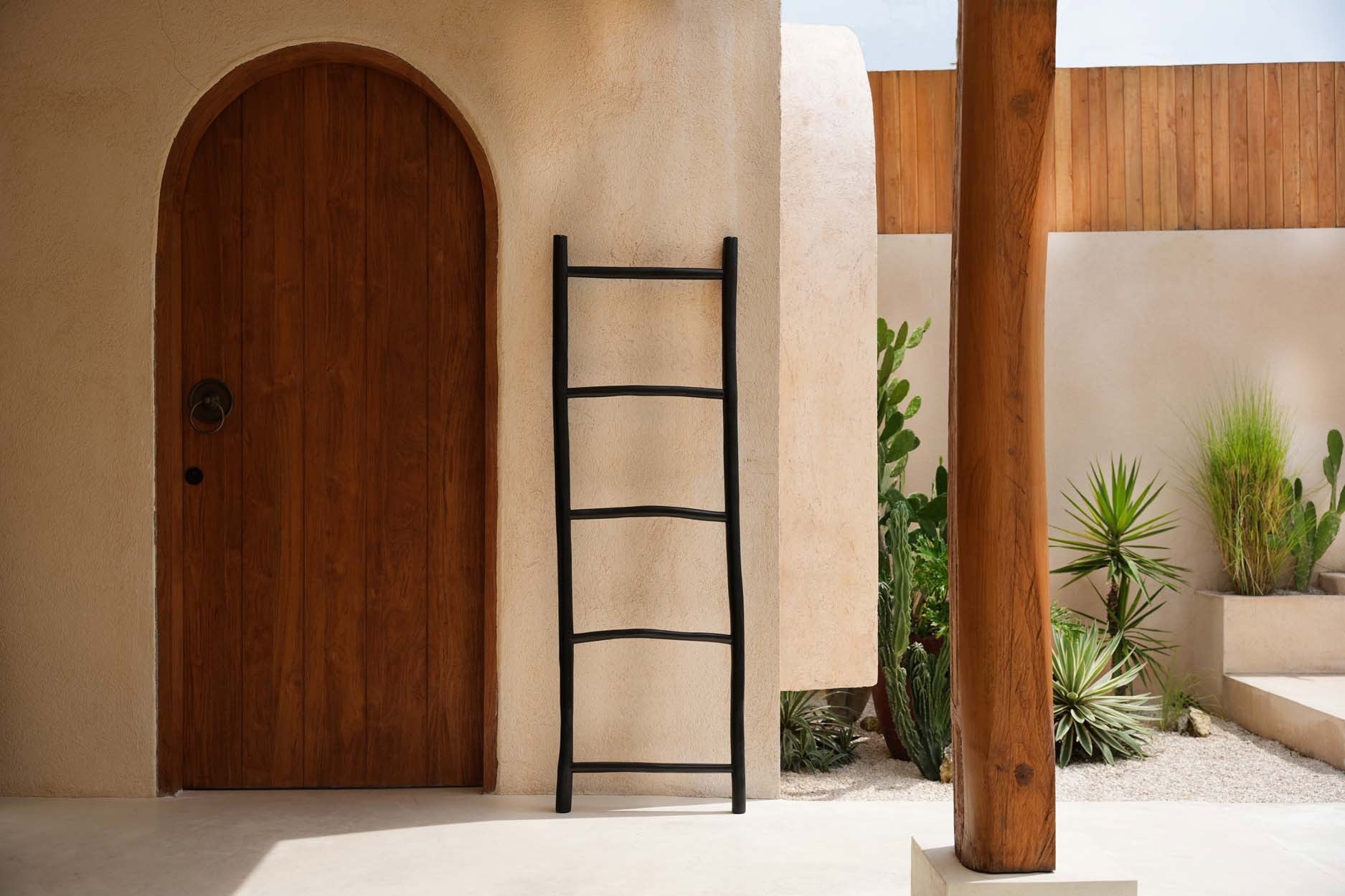 Bazar Bizar Ladder | Tulum | Zwart | L53 x B4 x H165 cm