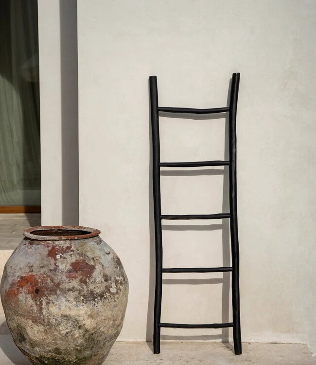 Bazar Bizar Ladder | Tulum | Zwart | L53 x B4 x H165 cm