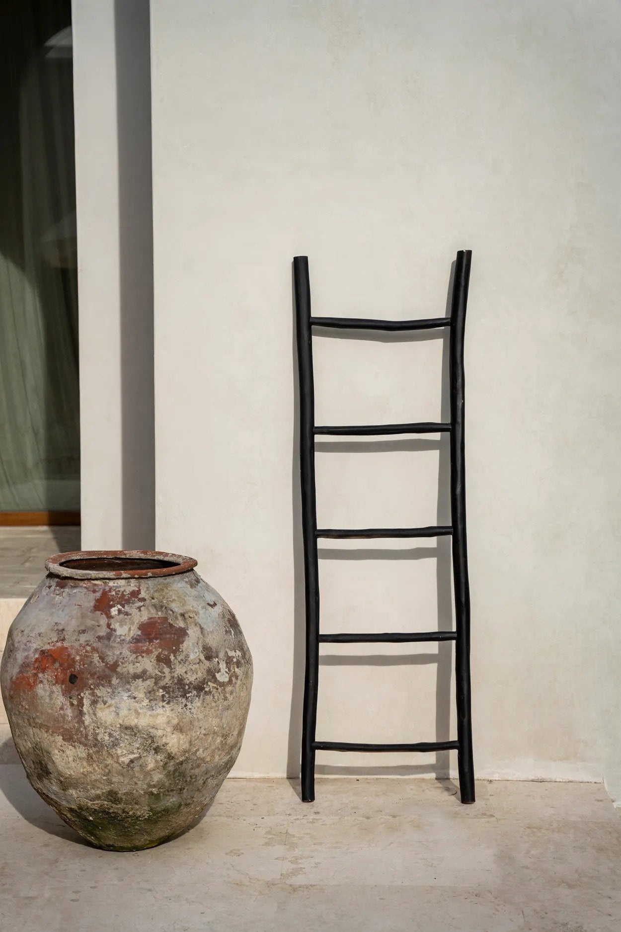 Bazar Bizar Ladder | Tulum | Zwart | L53 x B4 x H165 cm