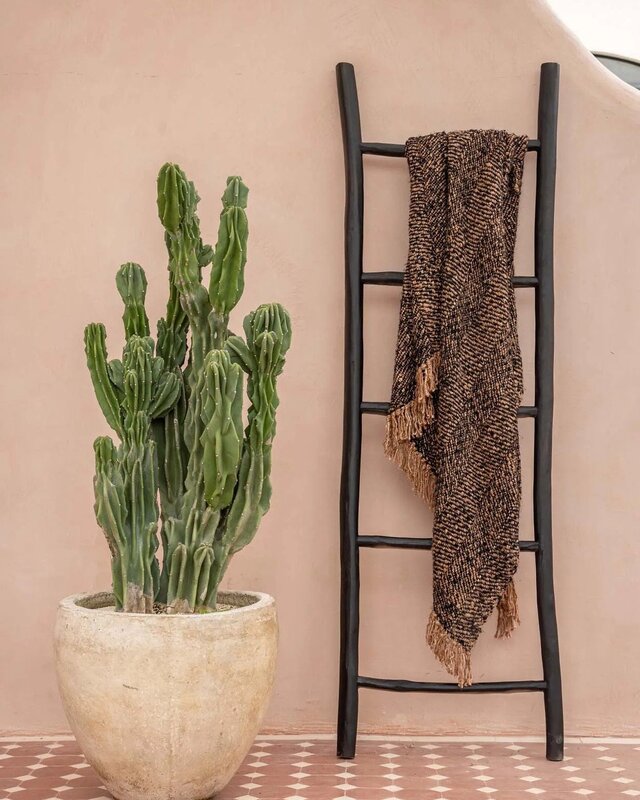 Bazar Bizar Ladder | Tulum | Zwart | L53 x B4 x H165 cm