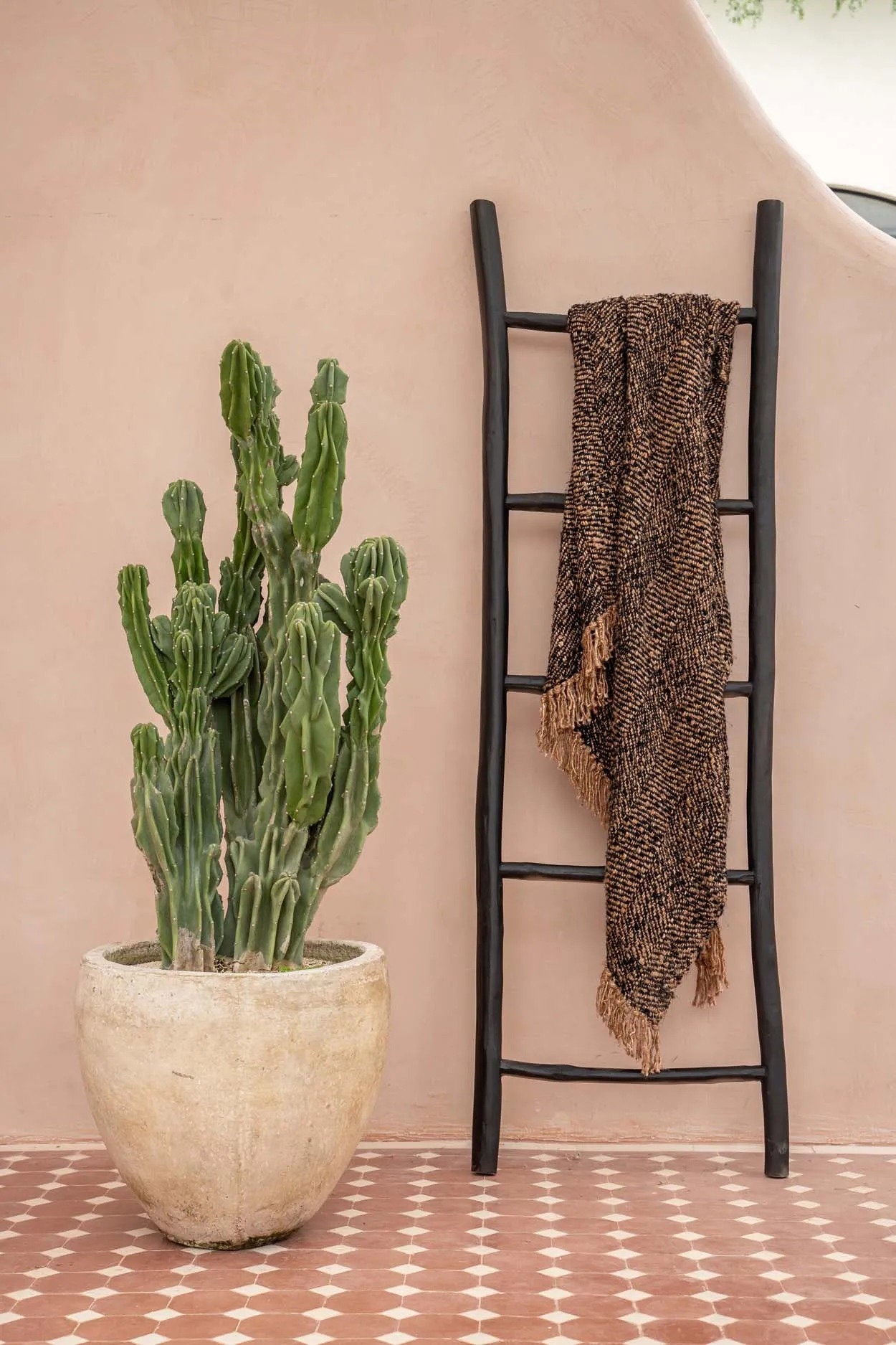 Bazar Bizar Ladder | Tulum | Zwart | L53 x B4 x H165 cm