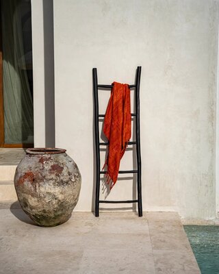 Bazar Bizar Ladder | Tulum | Zwart | L53 x B4 x H165 cm
