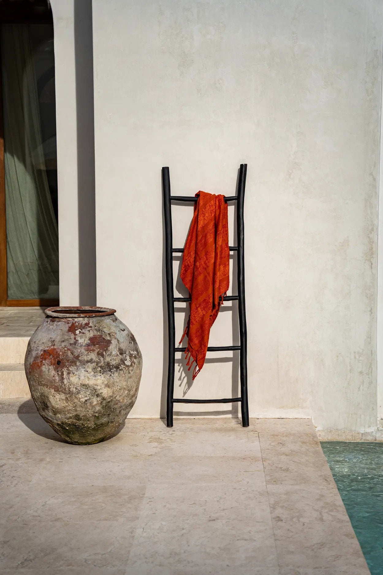 Bazar Bizar Ladder | Tulum | Zwart | L53 x B4 x H165 cm
