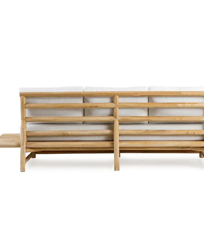 Bazar Bizar De Nusa Penida Driepersoonsbank - Natuurlijk Wit - Buitenshuis