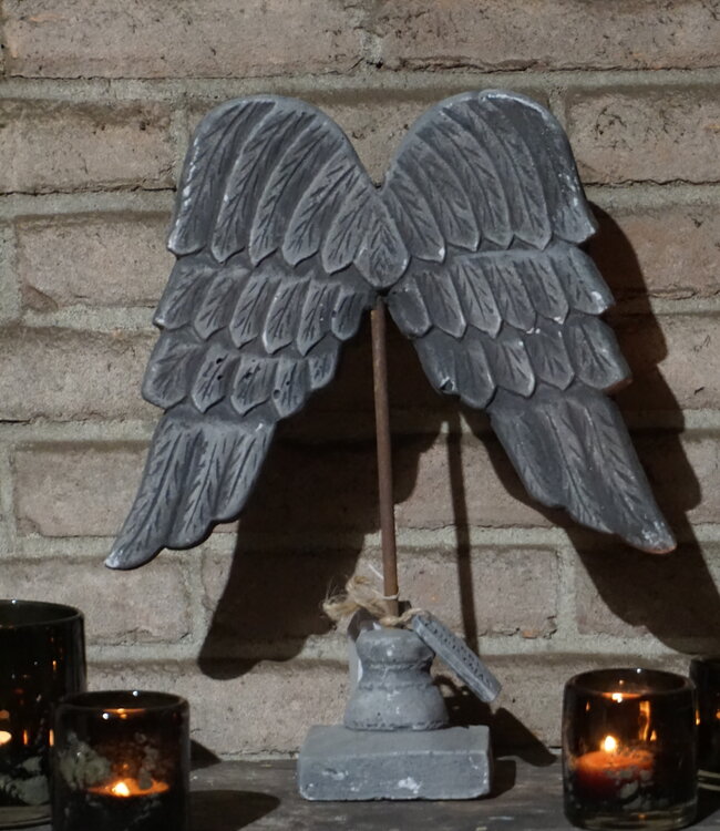 Rene Houtman Engelvleugels Beeld | Beton | H38xB31xD10 cm