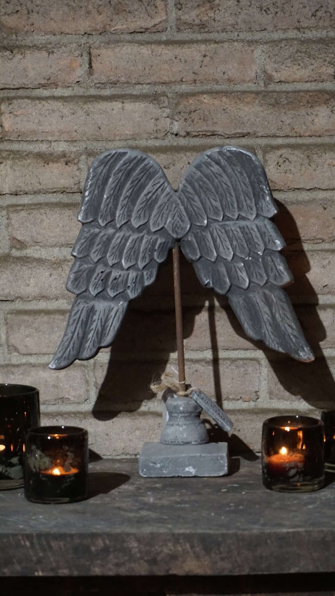 Rene Houtman Engelvleugels Beeld | Beton | H38xB31xD10 cm