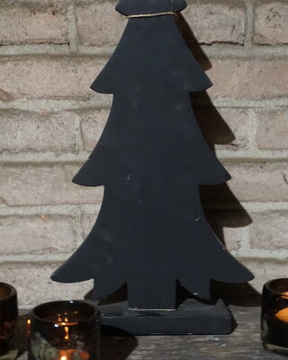 Rene Houtman Houten Kerstboom Zwart | H42 x B24 x D6 cm