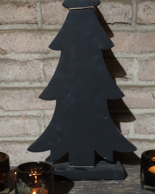 Rene Houtman Houten Kerstboom Zwart | H42 x B24 x D6 cm